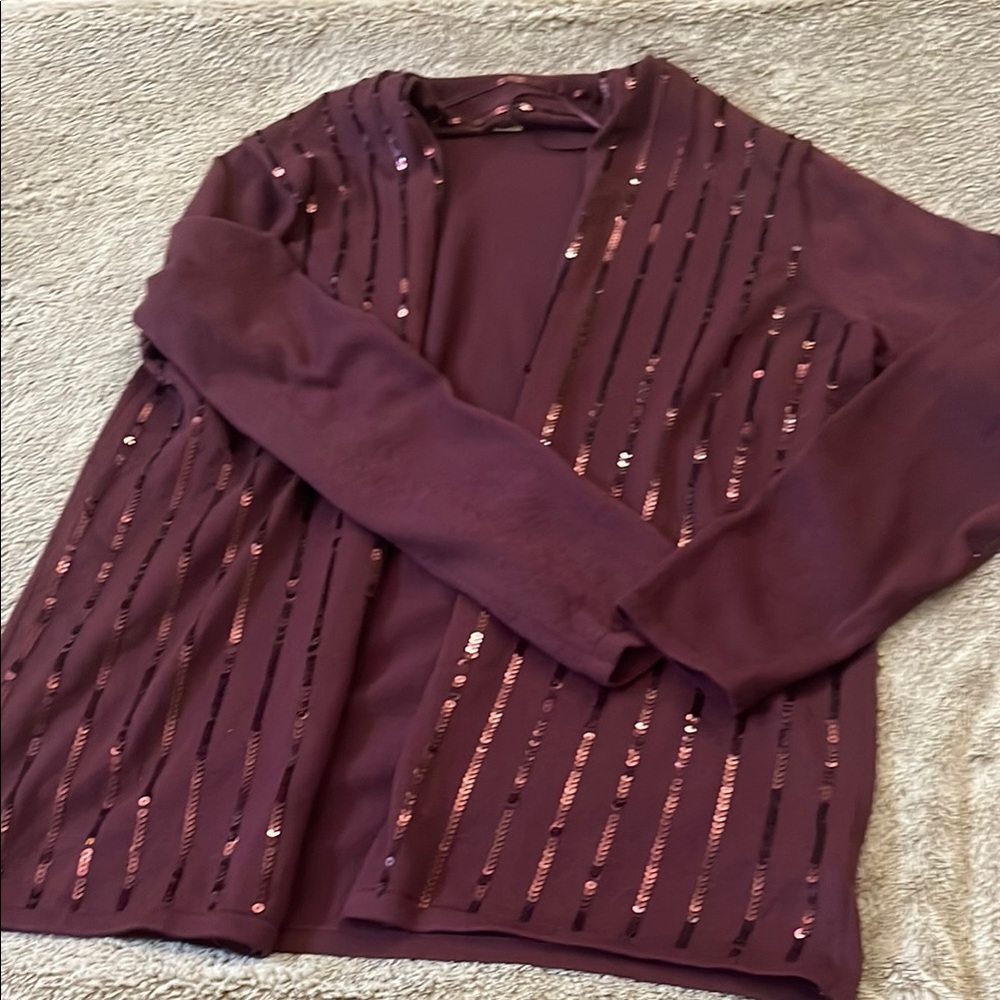 Michael Kors Rich Purple Knit Sweater